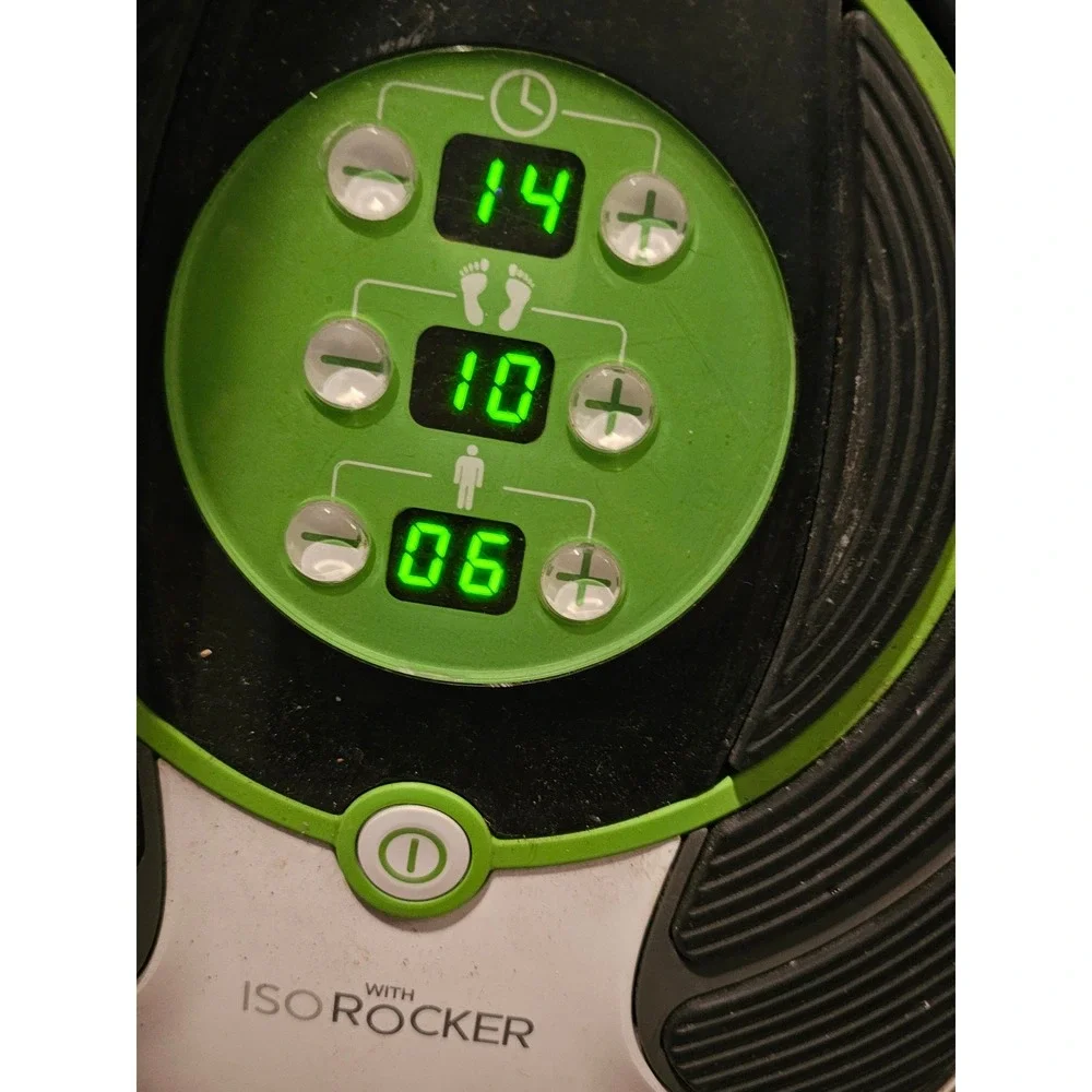 Revitive IX Circulation Booster with IsoRocker EMS Leg Foot Massager White Green